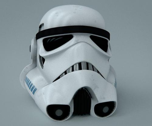 Stormtrooper Helmet by croasan with some UVs preview image